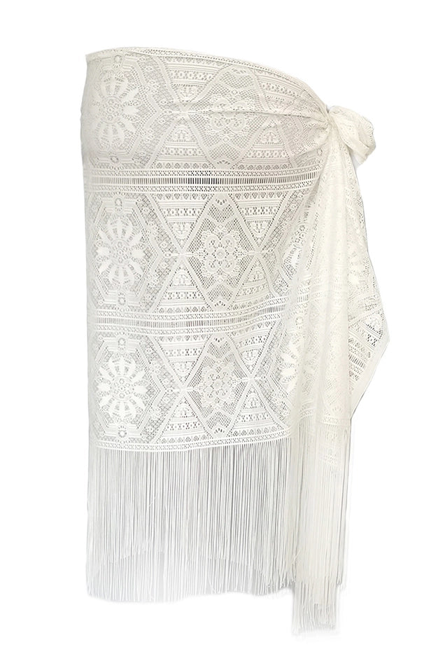 Mesh with Fringe Sarong