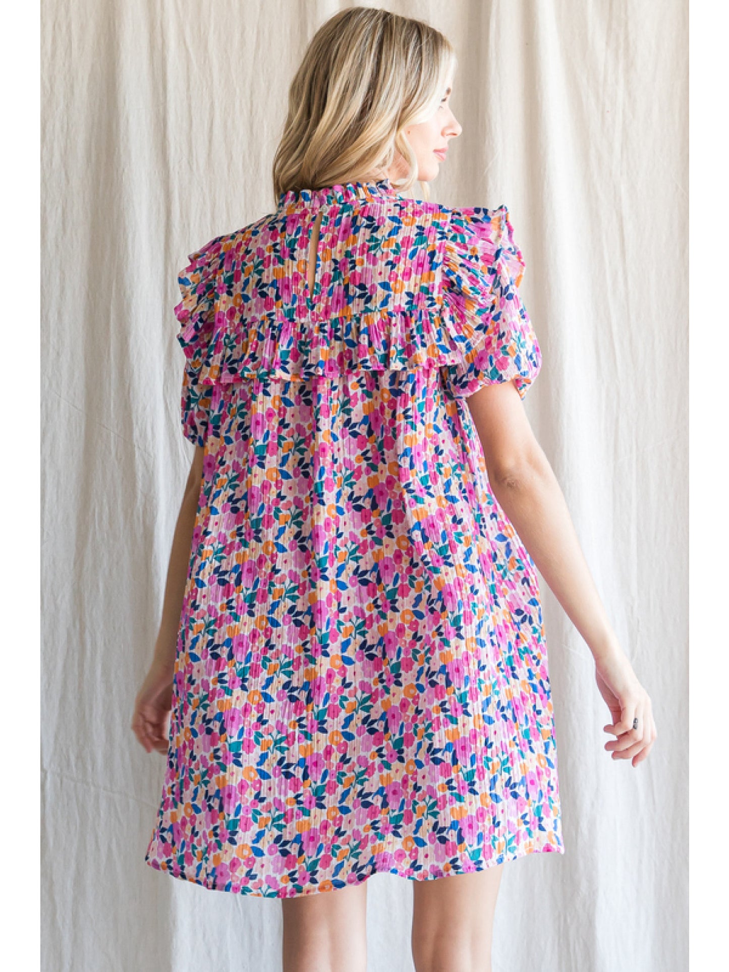 Pink Floral Dress