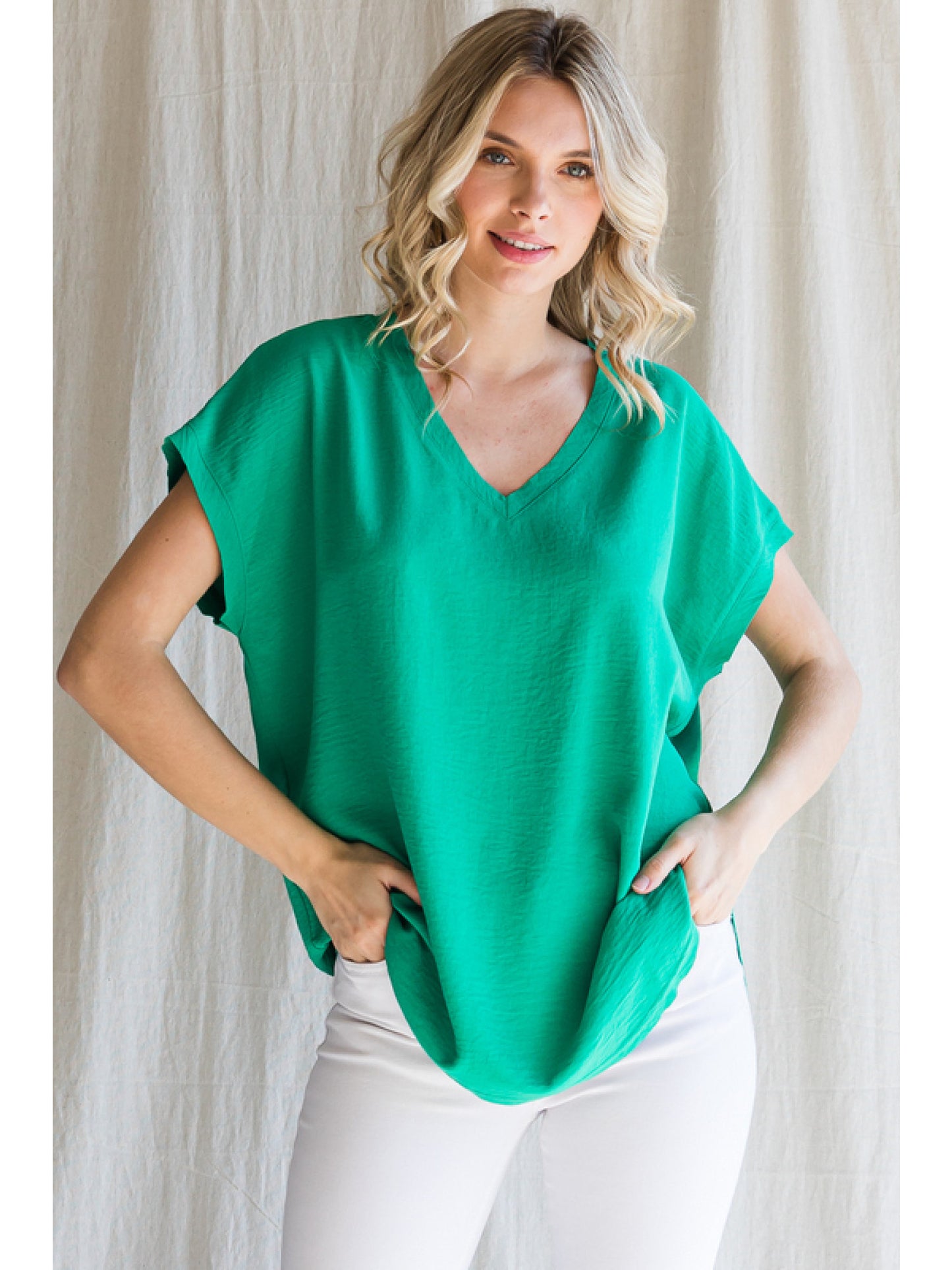Emerald Dolman Top