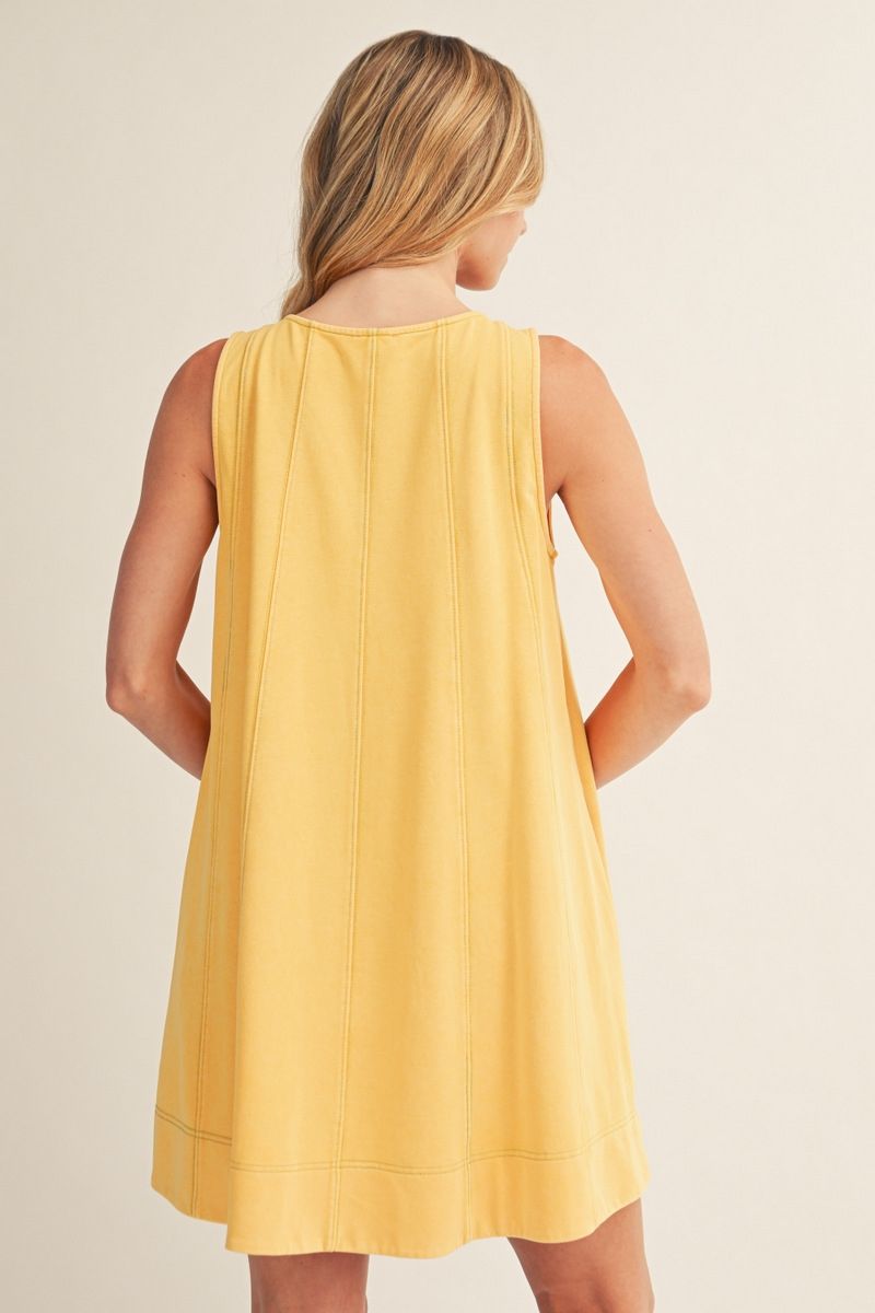 Butter Yellow Thread Dress