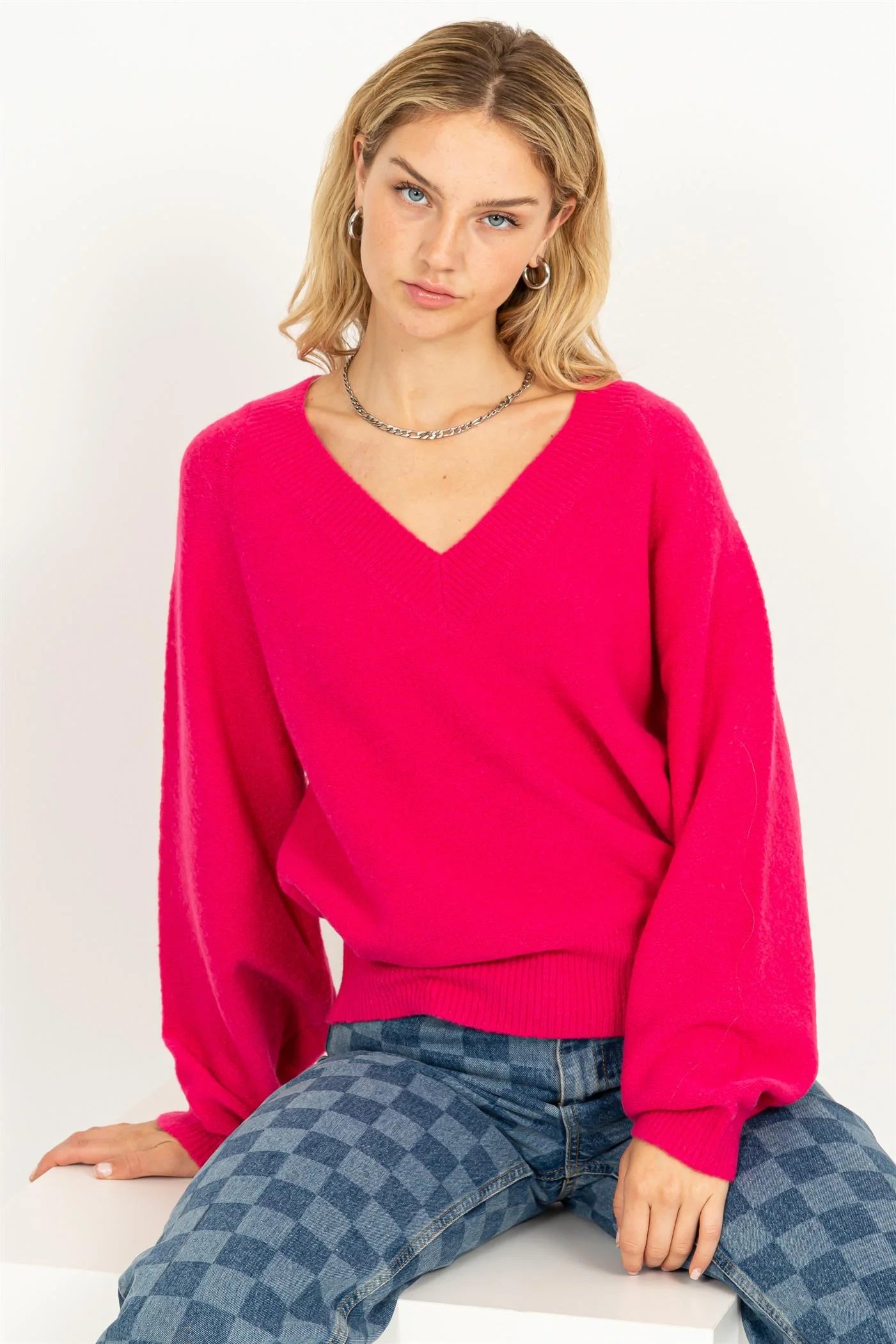 TRY ME OUT LONG SLEEVE SWEATER
