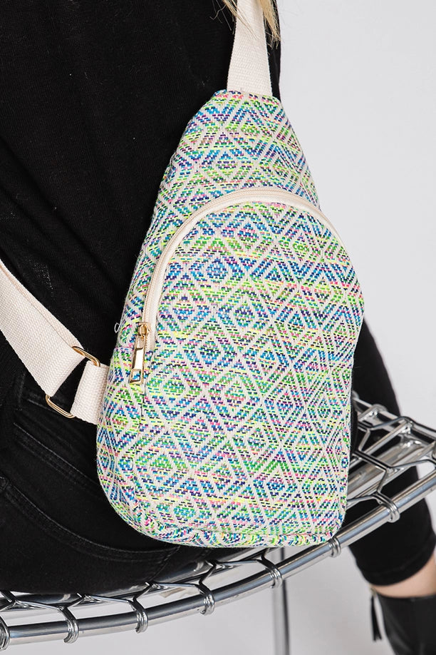 Aztec Pattern Sling Bag