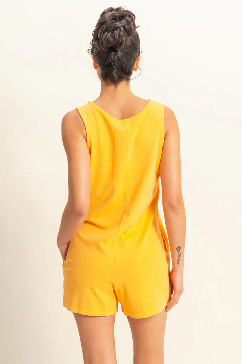 Cotton Romper (Orange)