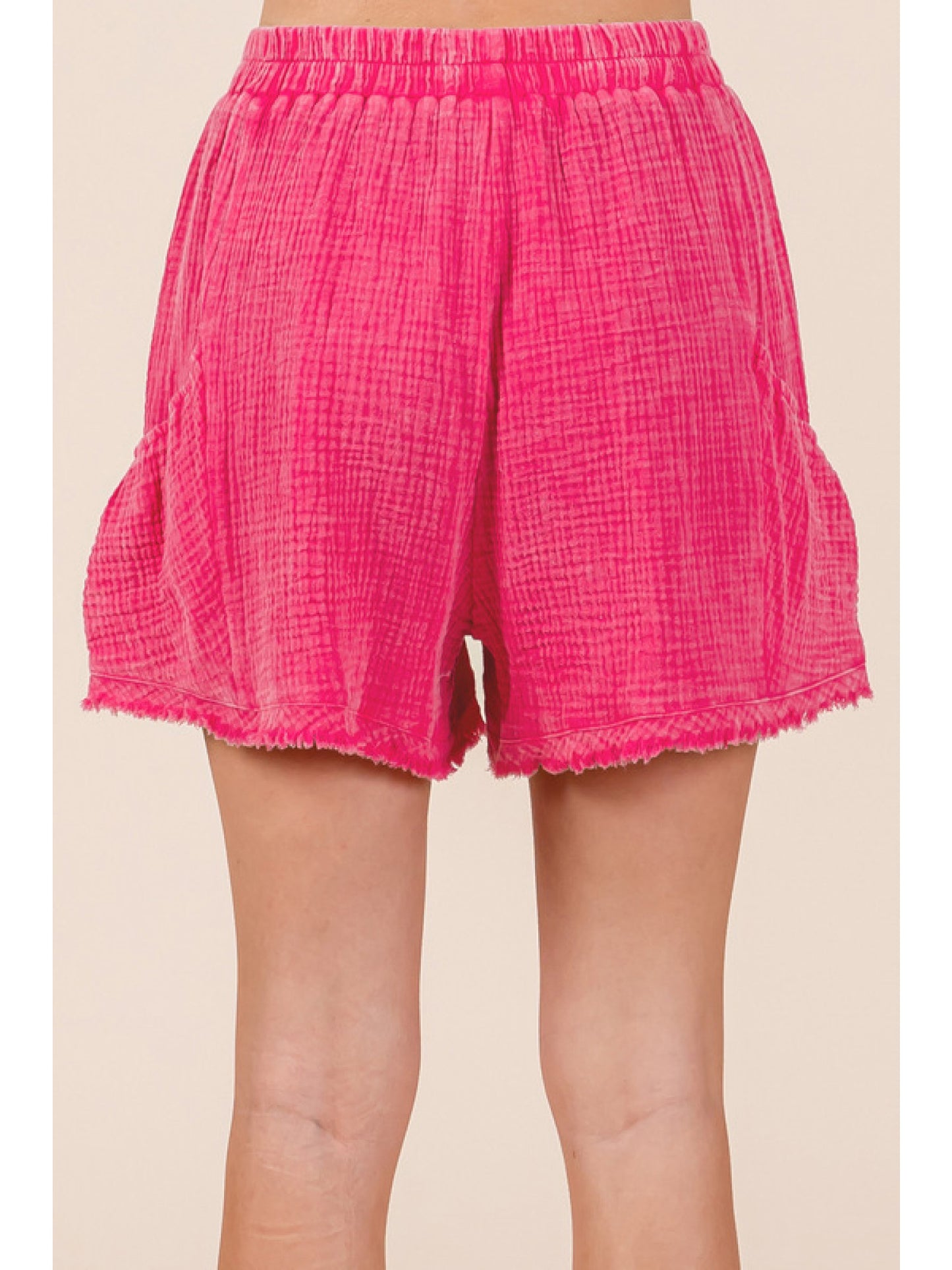 Pink Gauze Shorts