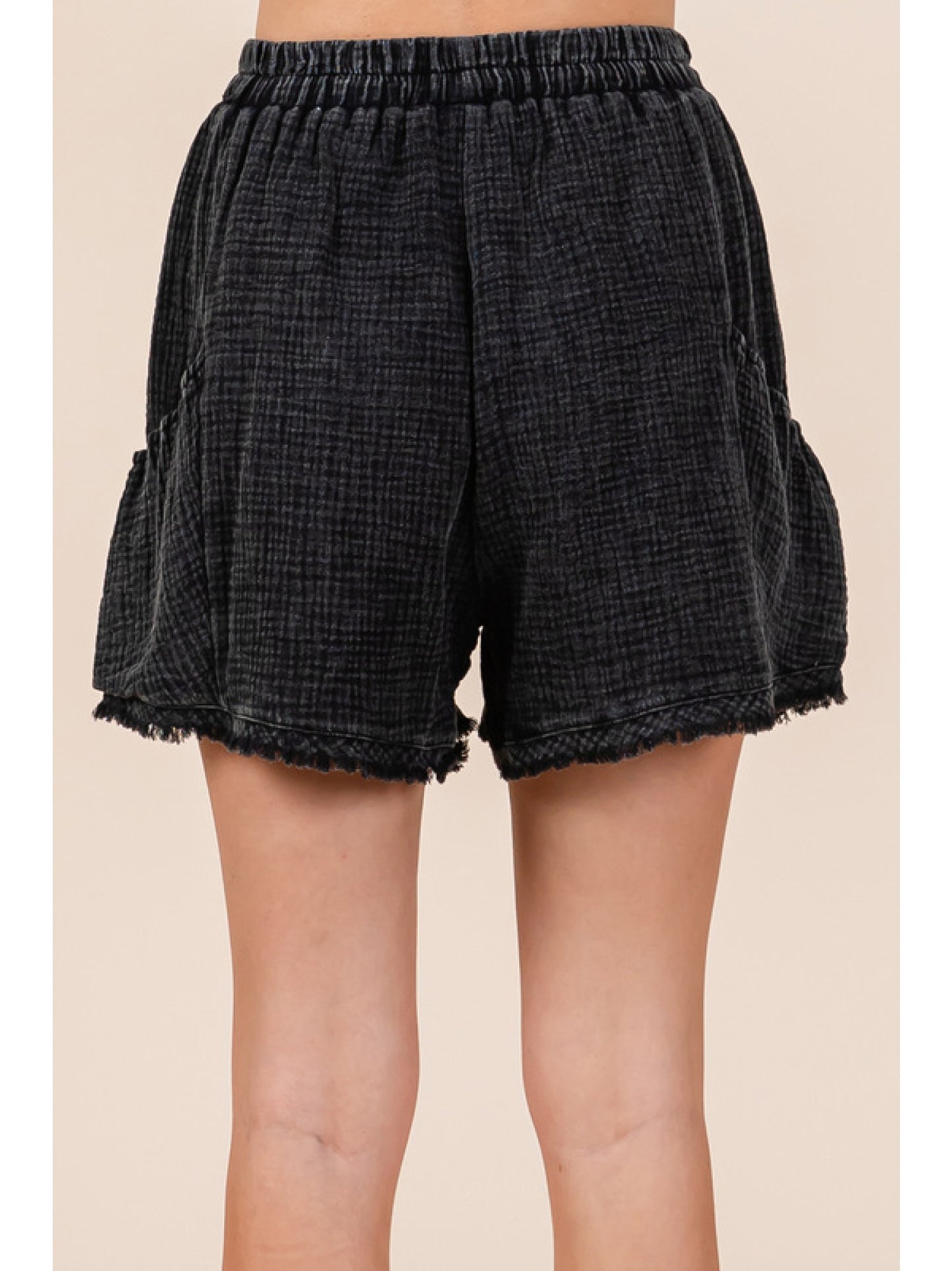 Black Gauze Shorts
