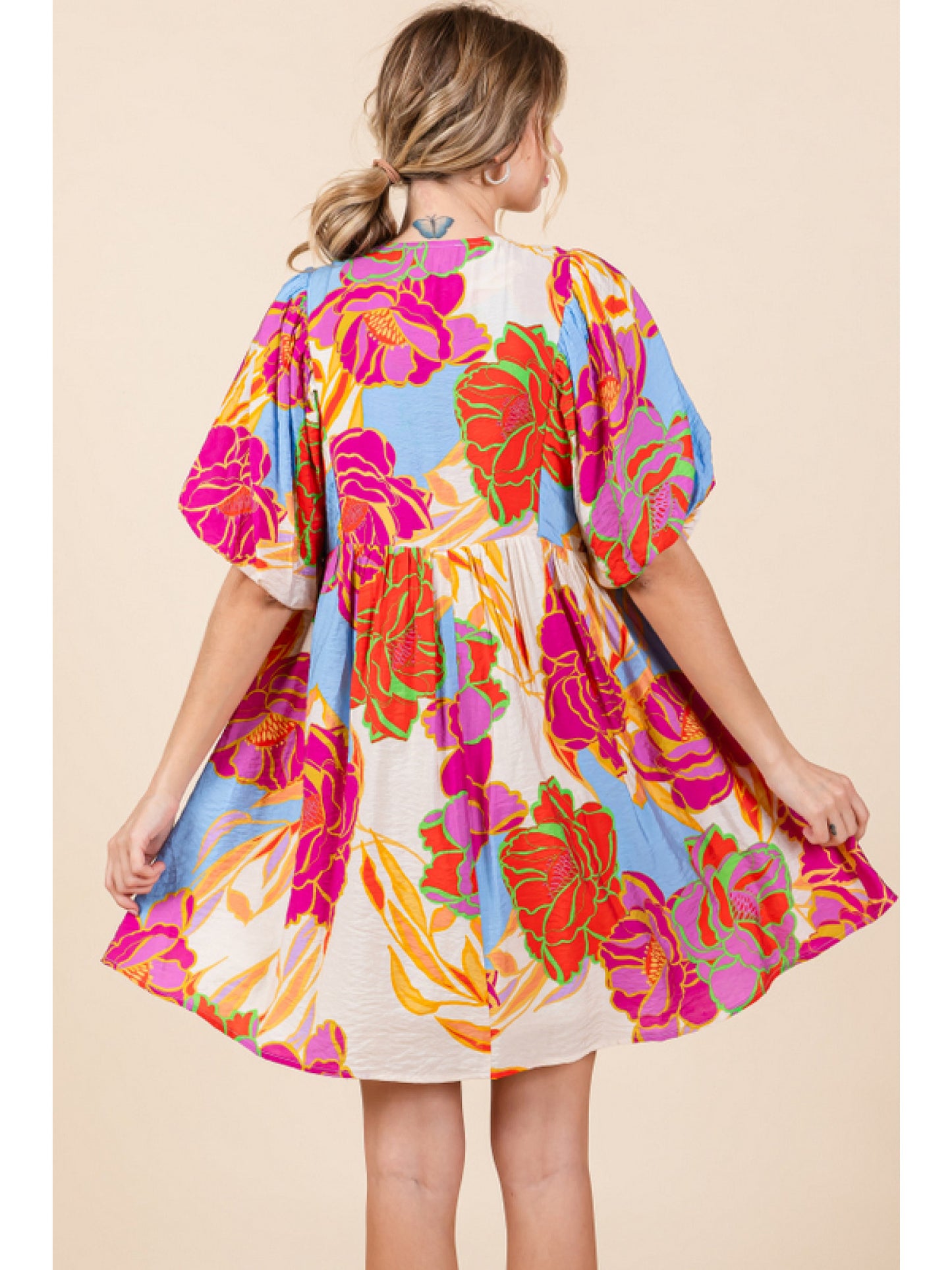 Flower Print Dress