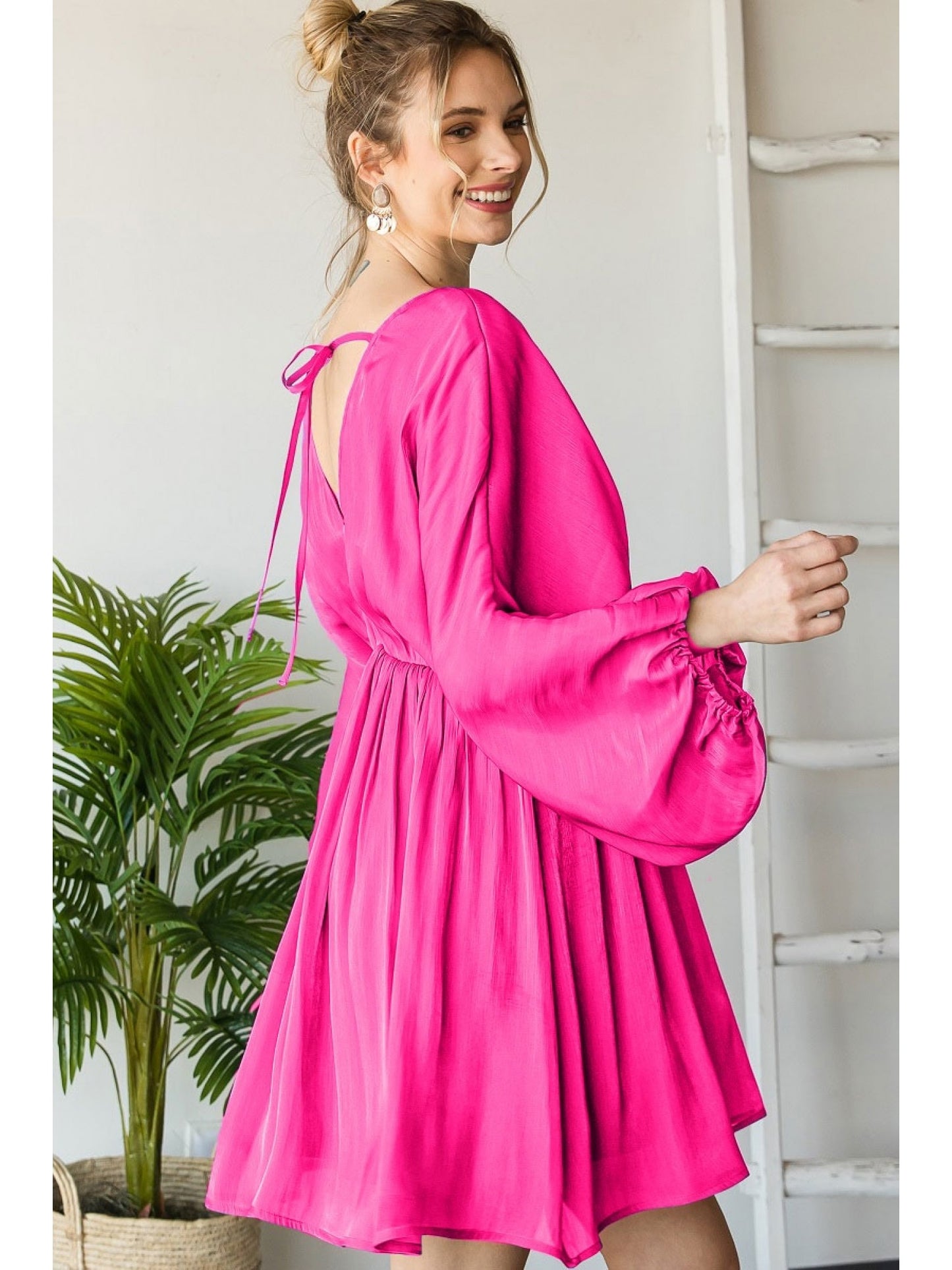 Metallic Shine Pink Dress
