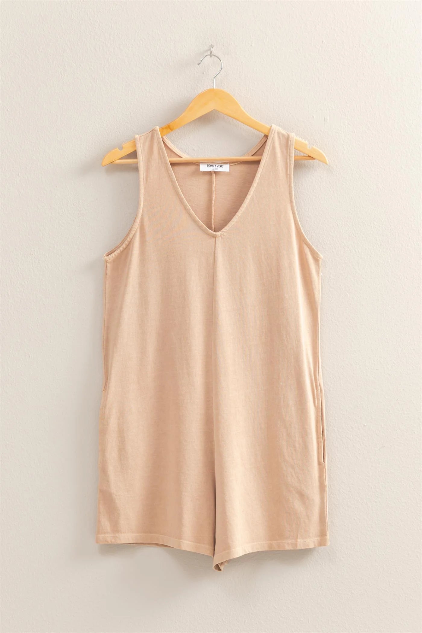 Cotton Romper ( Taupe )
