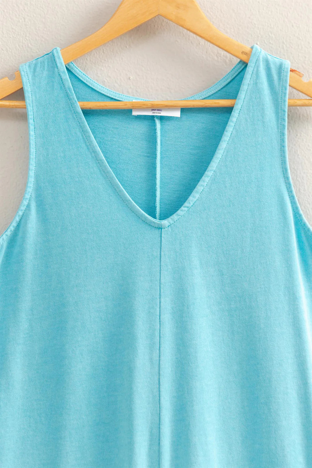 Cotton Romper ( Aqua Blue)