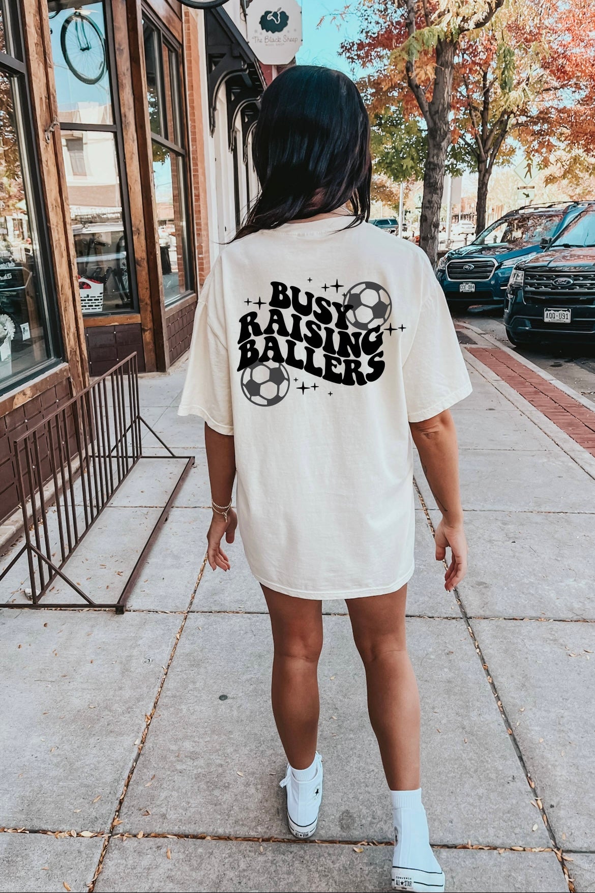 “Busy Raising Ballers” Soccer Tee