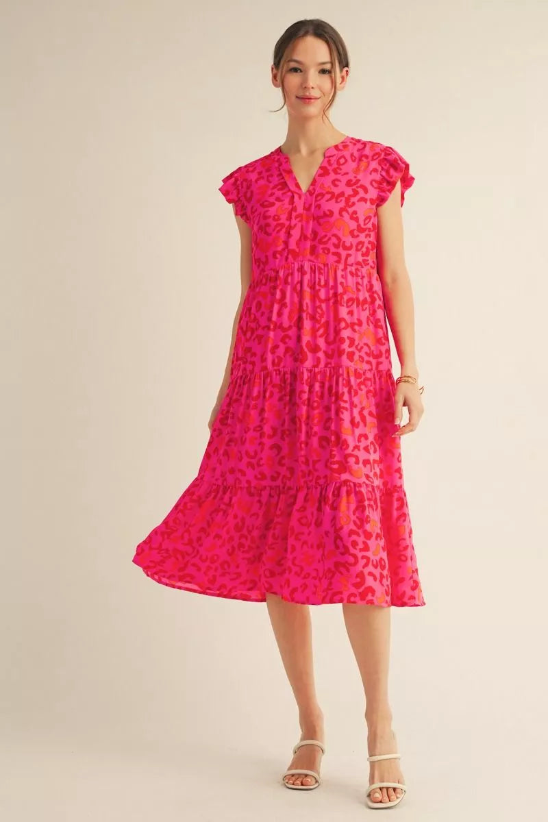 Pink on Pink Midi Dress