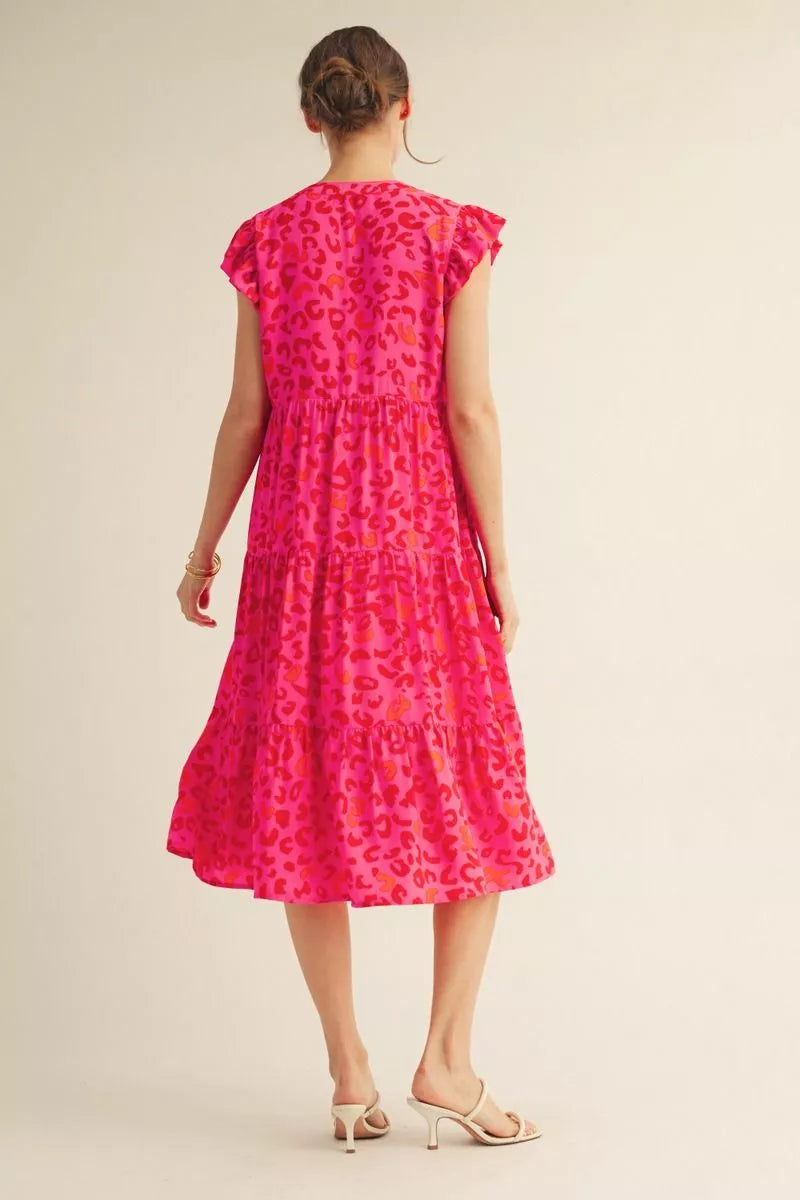 Pink on Pink Midi Dress