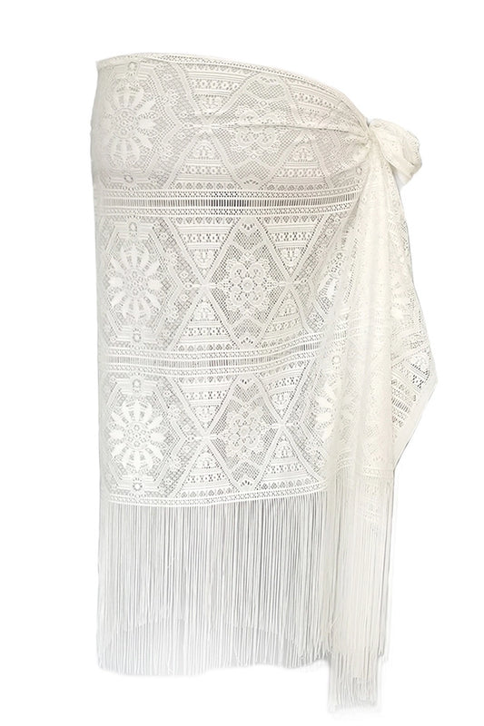 Mesh with Fringe Sarong