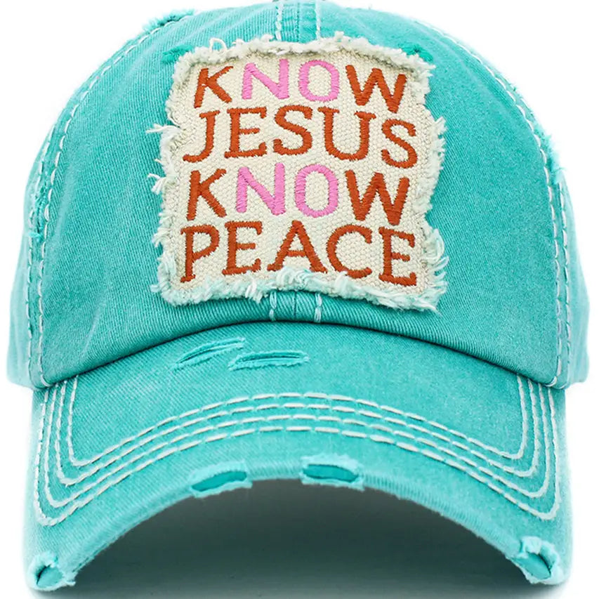 Know Jesus Know Peace Cap