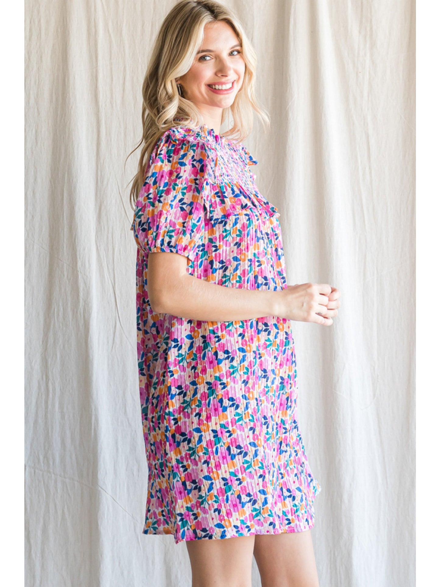 Pink Floral Dress