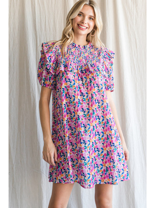 Pink Floral Dress