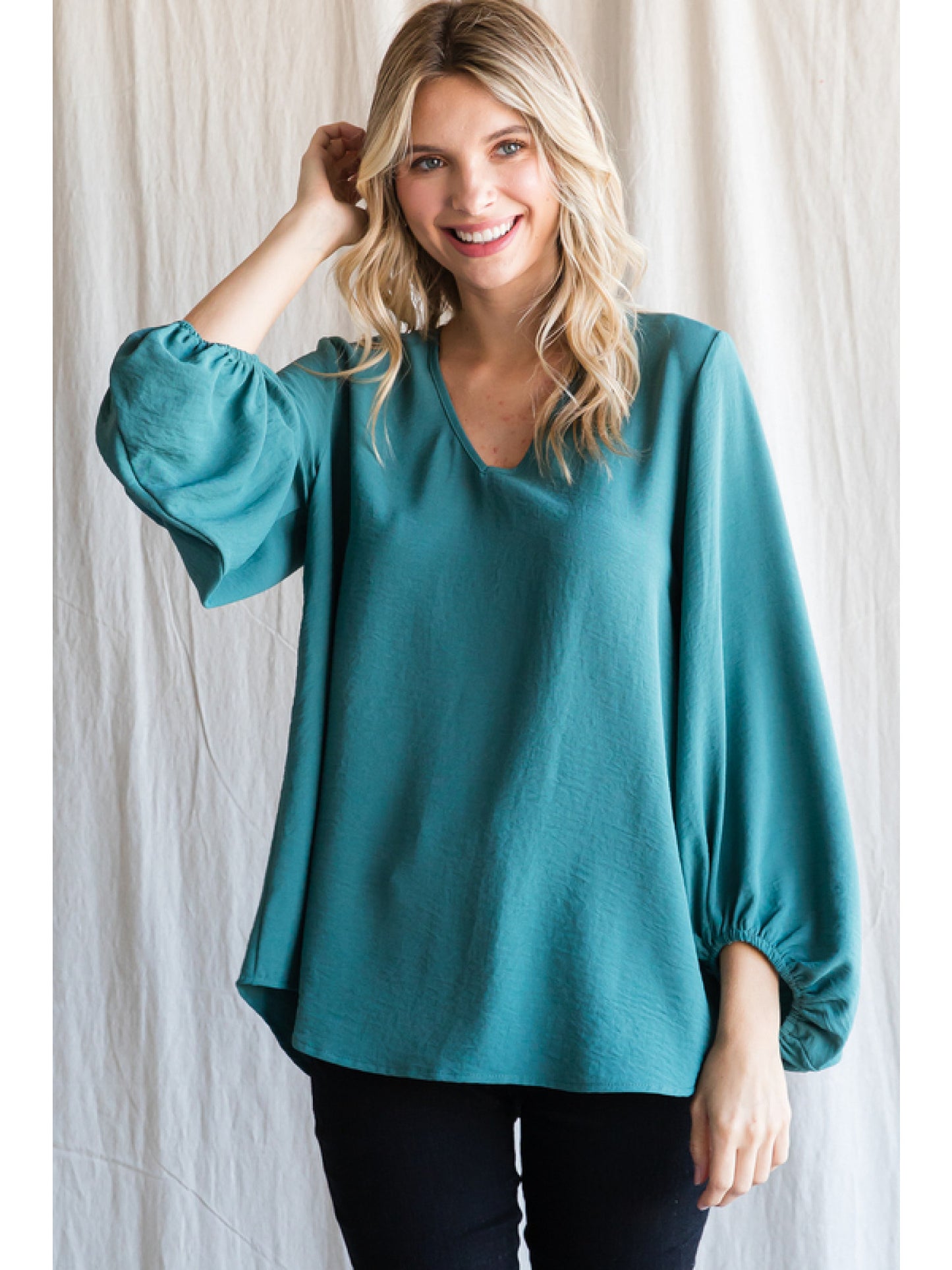 Forest Green Bubble Sleeve