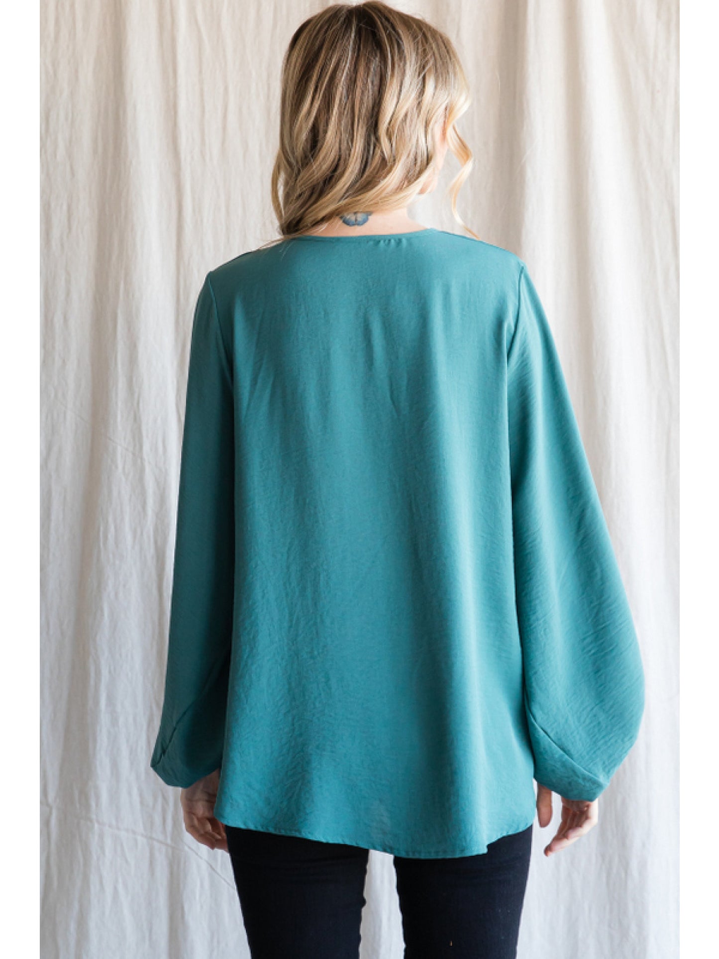 Forest Green Bubble Sleeve