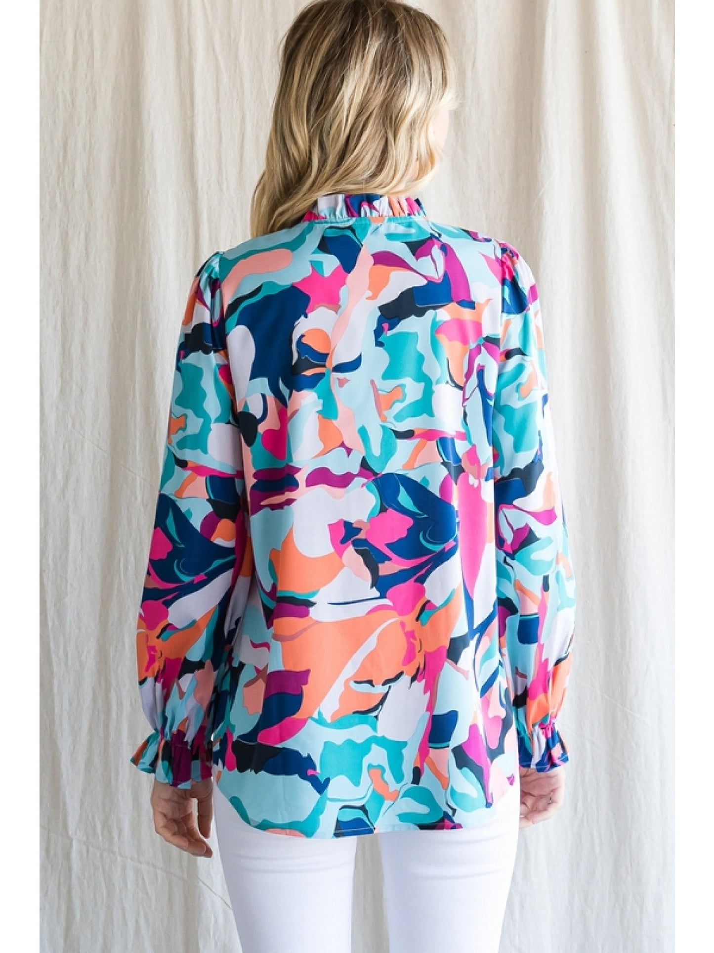 Multi-Color Navy Long Sleeve