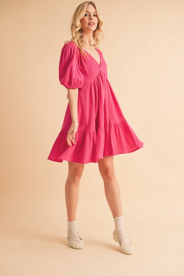 Pink Gauze Penny Dress