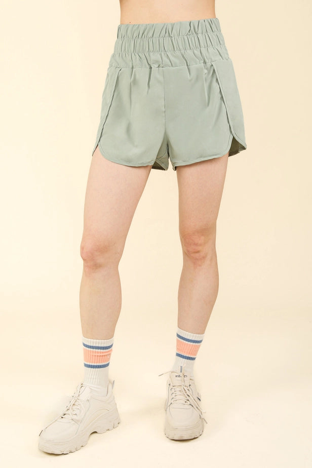 Wide Band Elastic Band Shorts