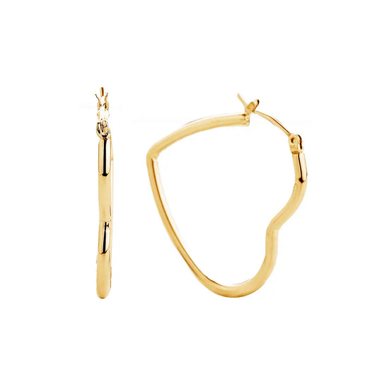 14K Gold/White Gold Dipped Heart Shape Pin Catch