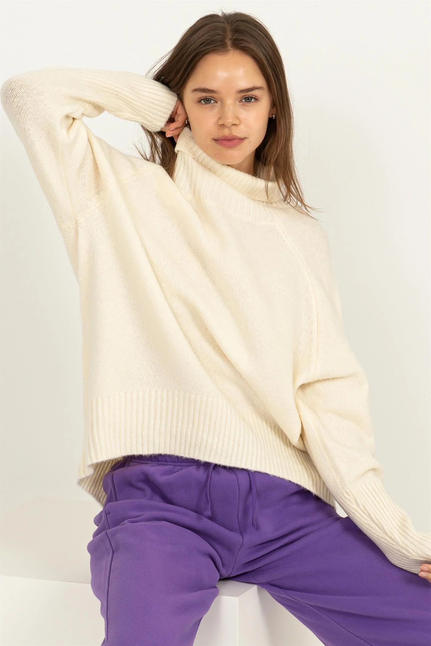 DREAM STATE TURTLENECK LONG SLEEVE SWEATER