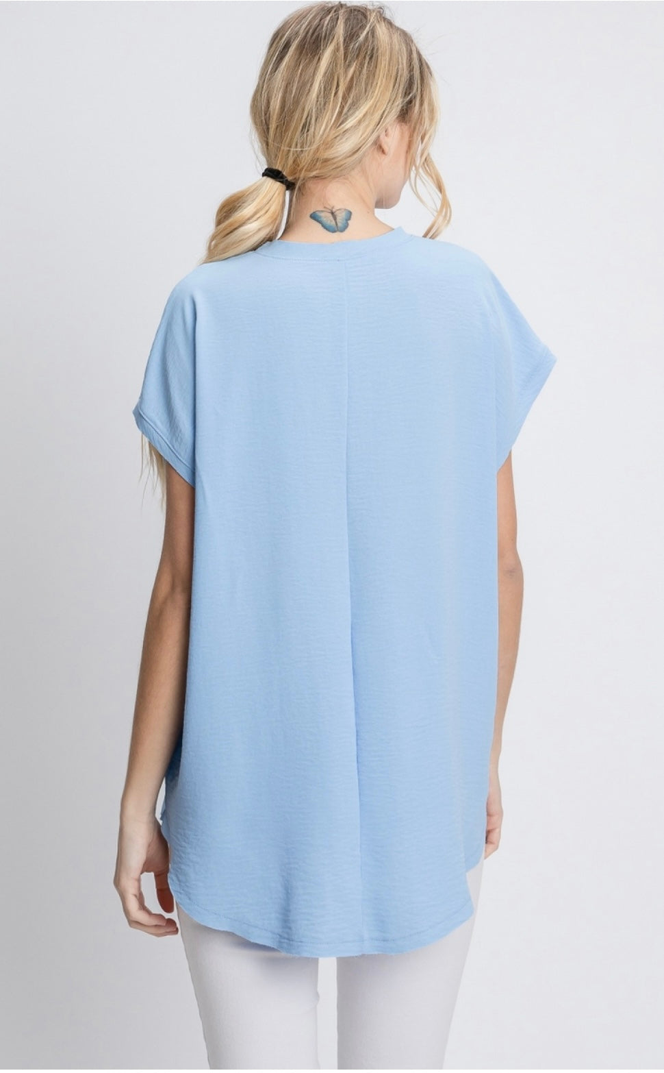 Sky Blue Dolman Top