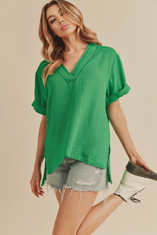 Trudie Top - Kelly Green