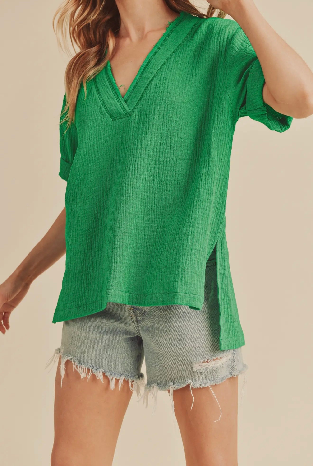 Trudie Top - Kelly Green
