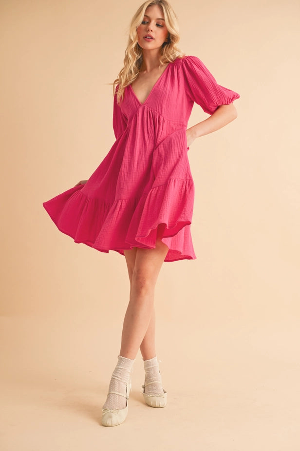Pink Gauze Penny Dress