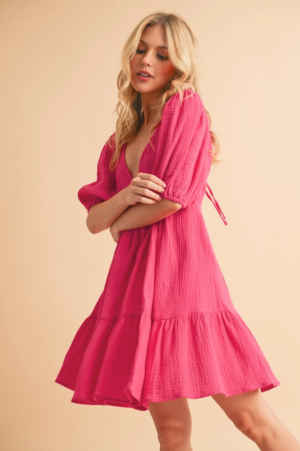 Pink Gauze Penny Dress