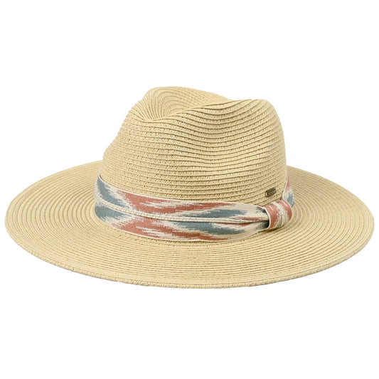 C.C Aztec Pattern Band Panama Sun Hat