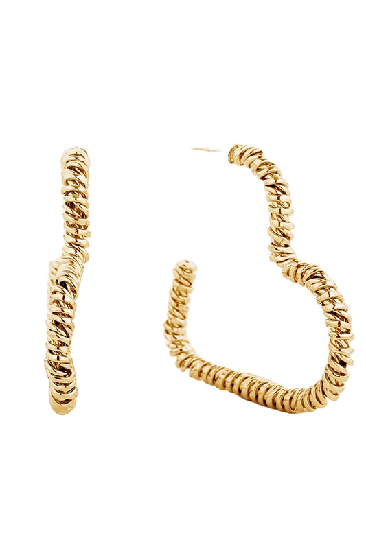 Twisted Heart Earrings