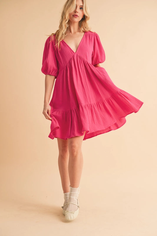 Pink Gauze Penny Dress