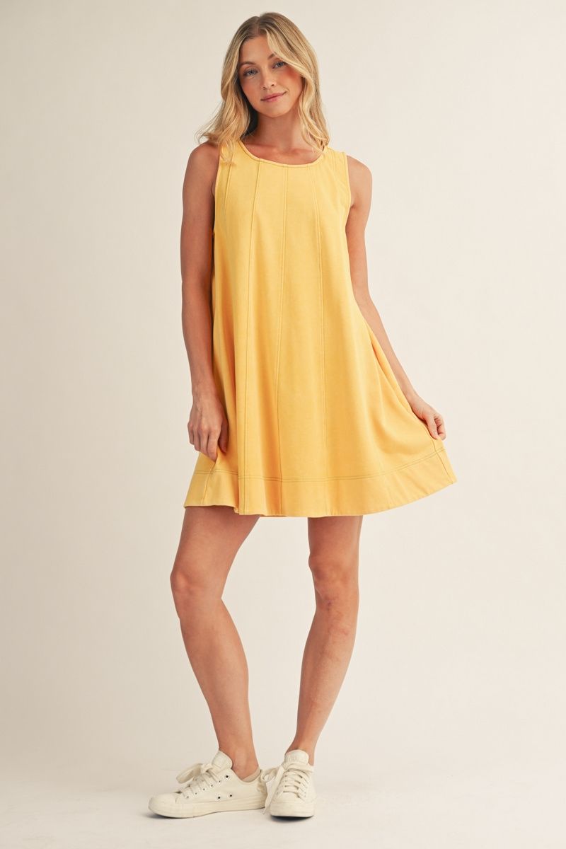 Butter Yellow Thread Dress
