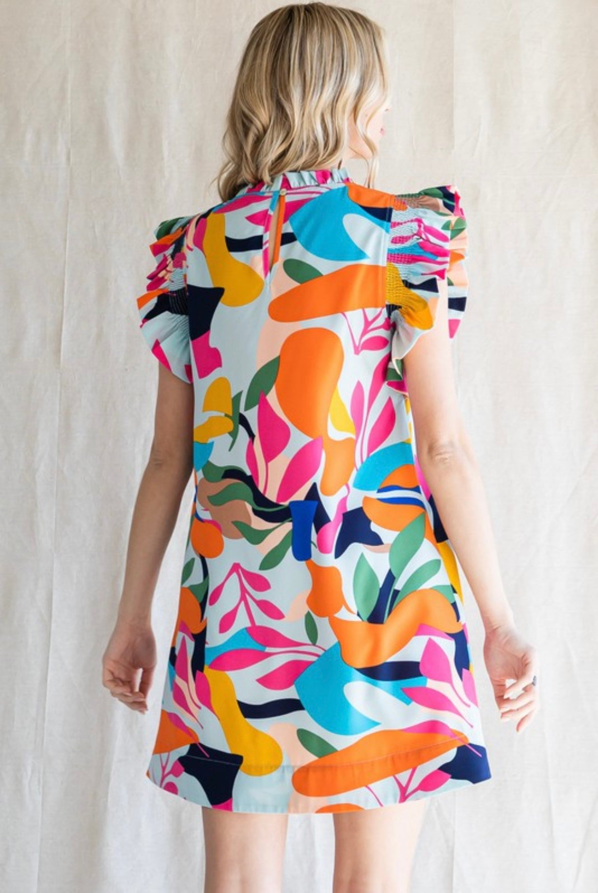 Mint Print Dress