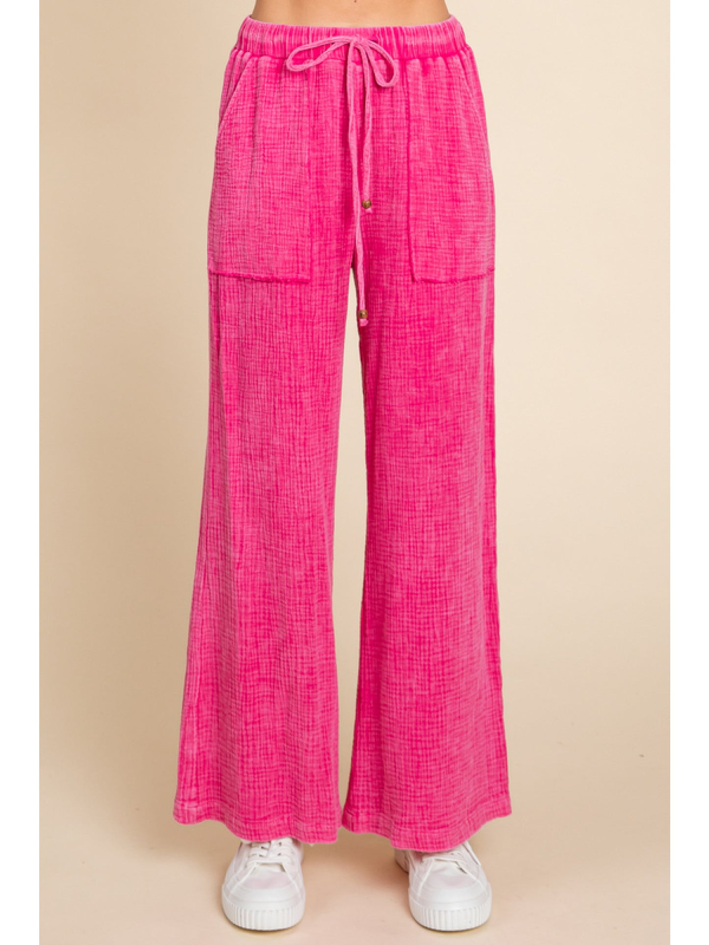 Pink Gauze drawstring