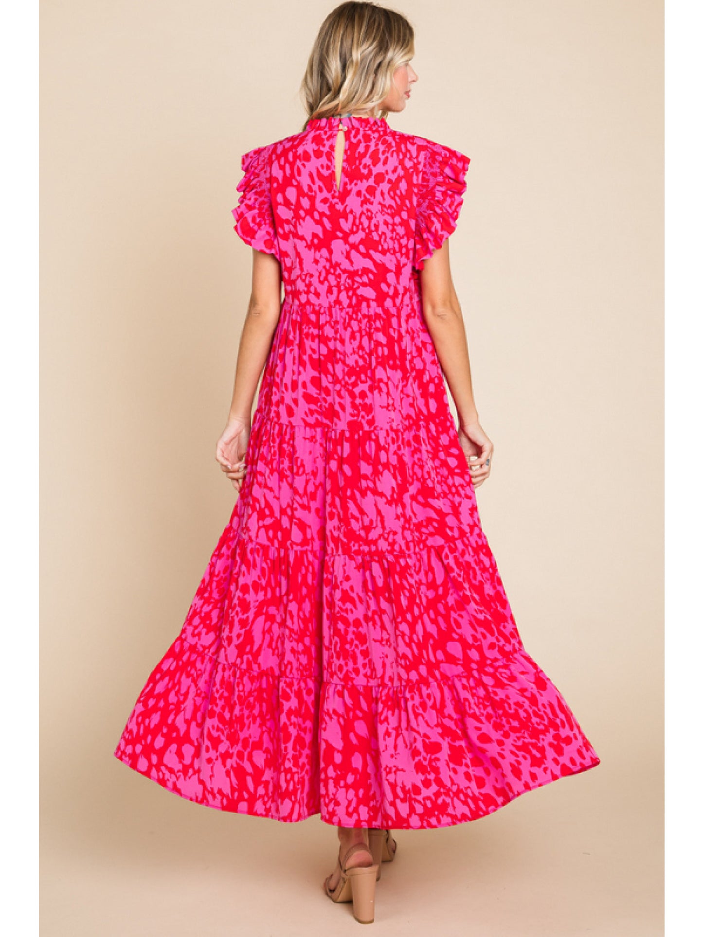Pink and Red Maxi