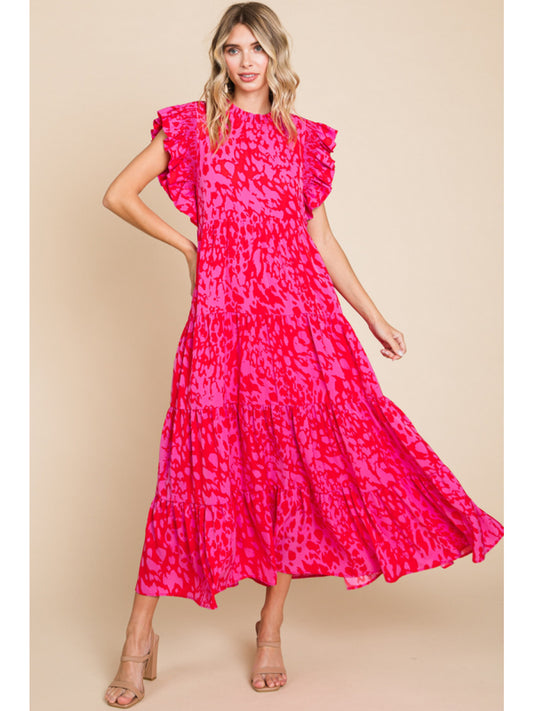 Pink and Red Maxi