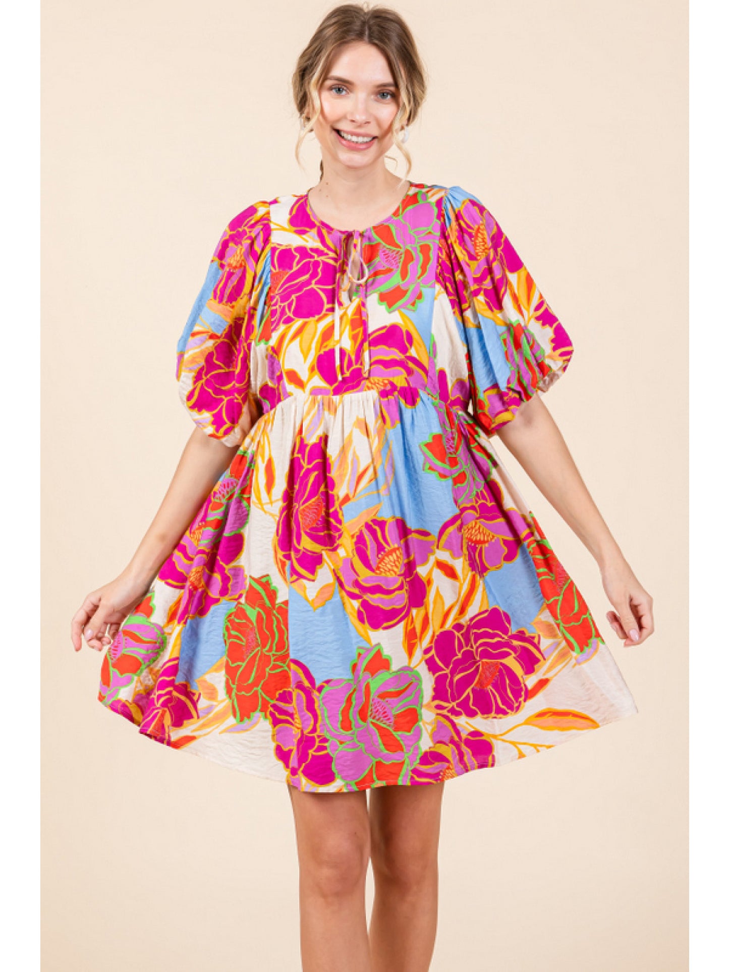 Flower Print Dress