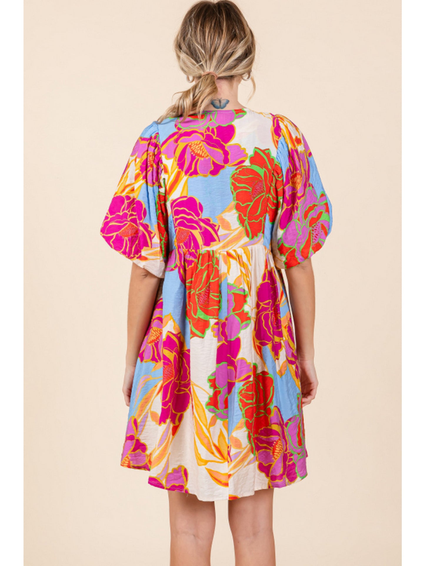 Flower Print Dress