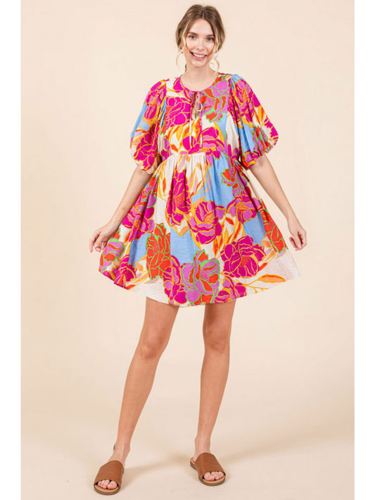 Flower Print Dress