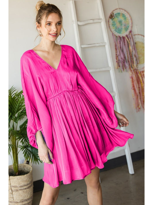 Metallic Shine Pink Dress