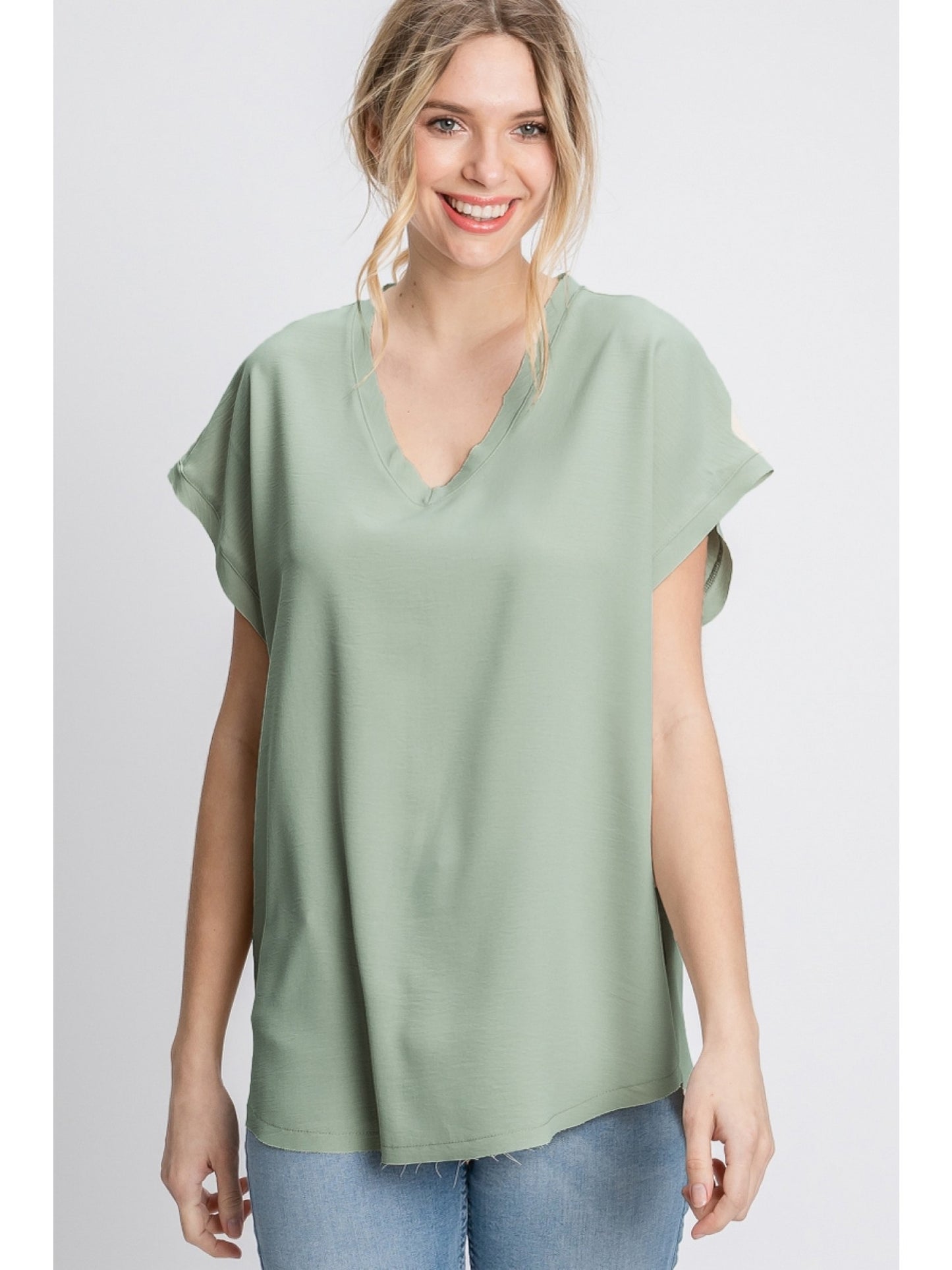 Sage Dolman Top