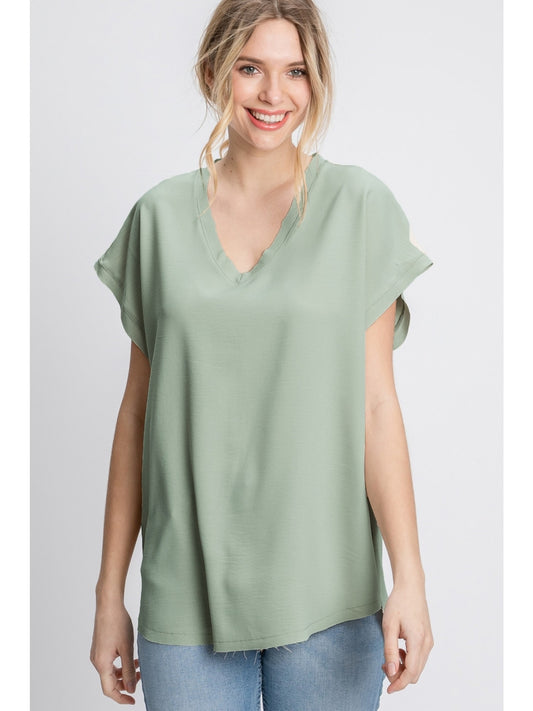 Sage Dolman Top