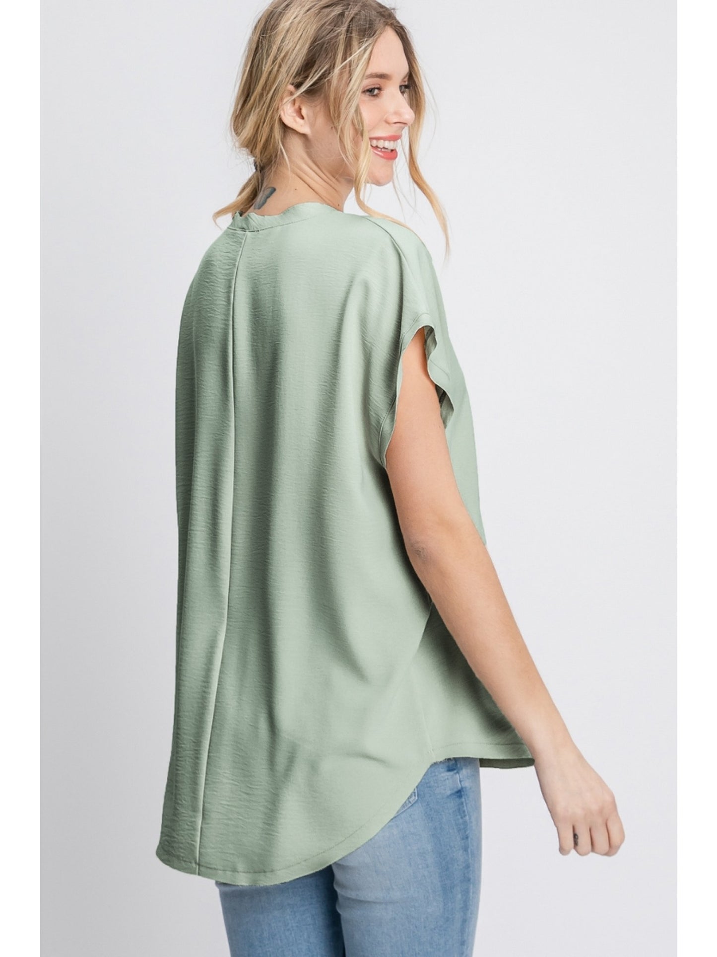 Sage Dolman Top