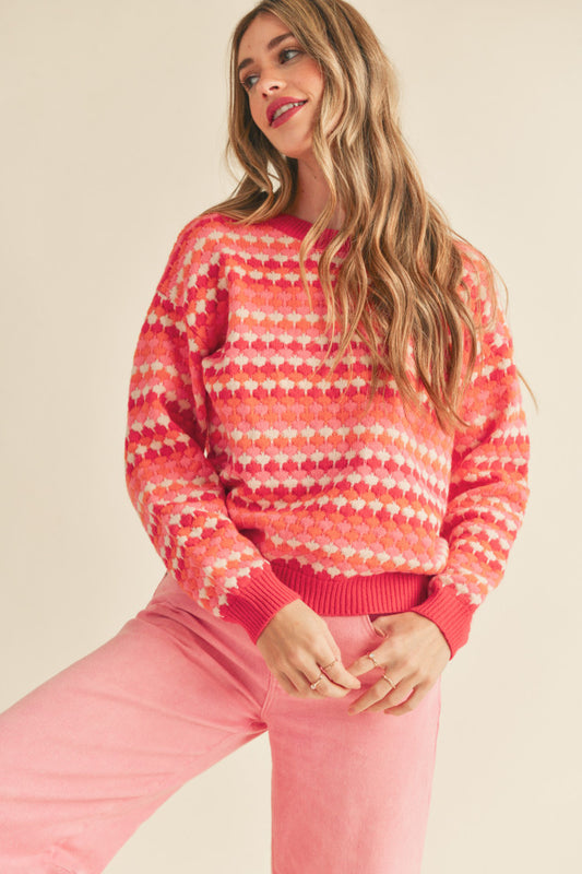Texture Striped Sweater